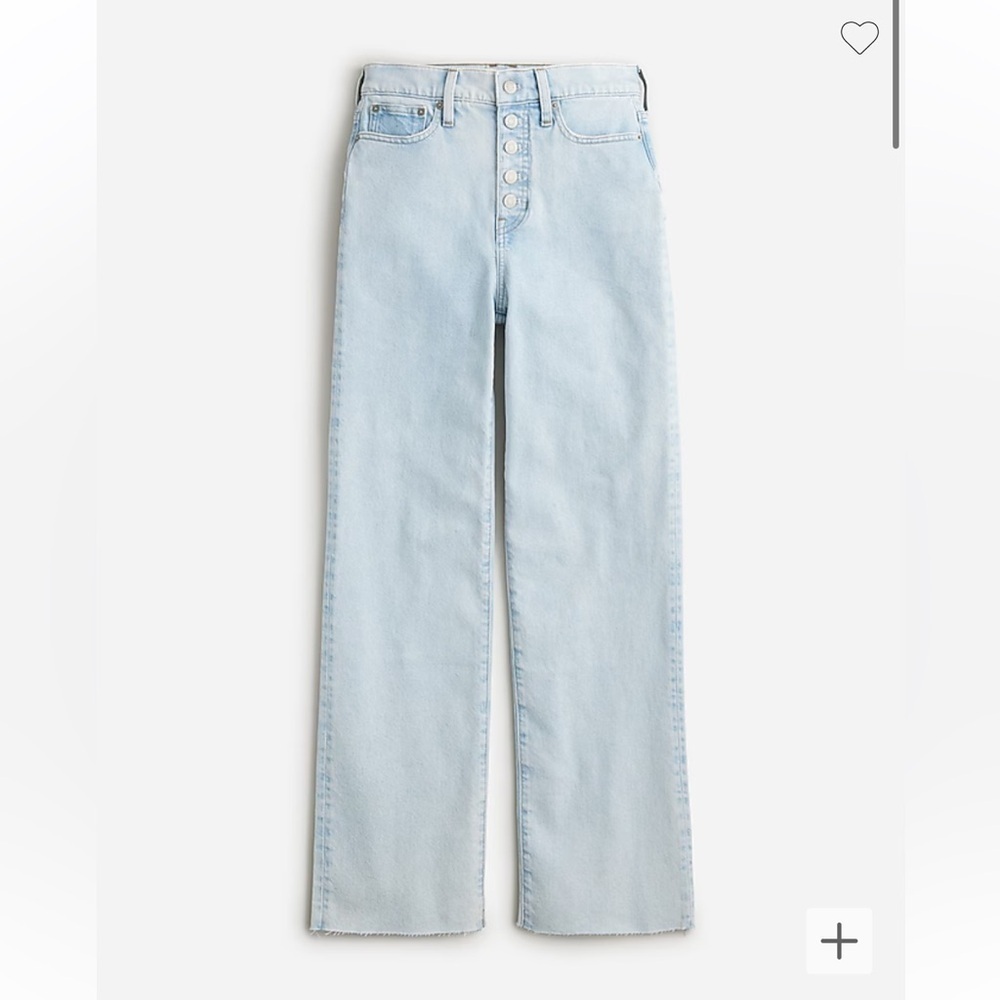 J crew Full-length slim wide-leg jean in Doriel wash